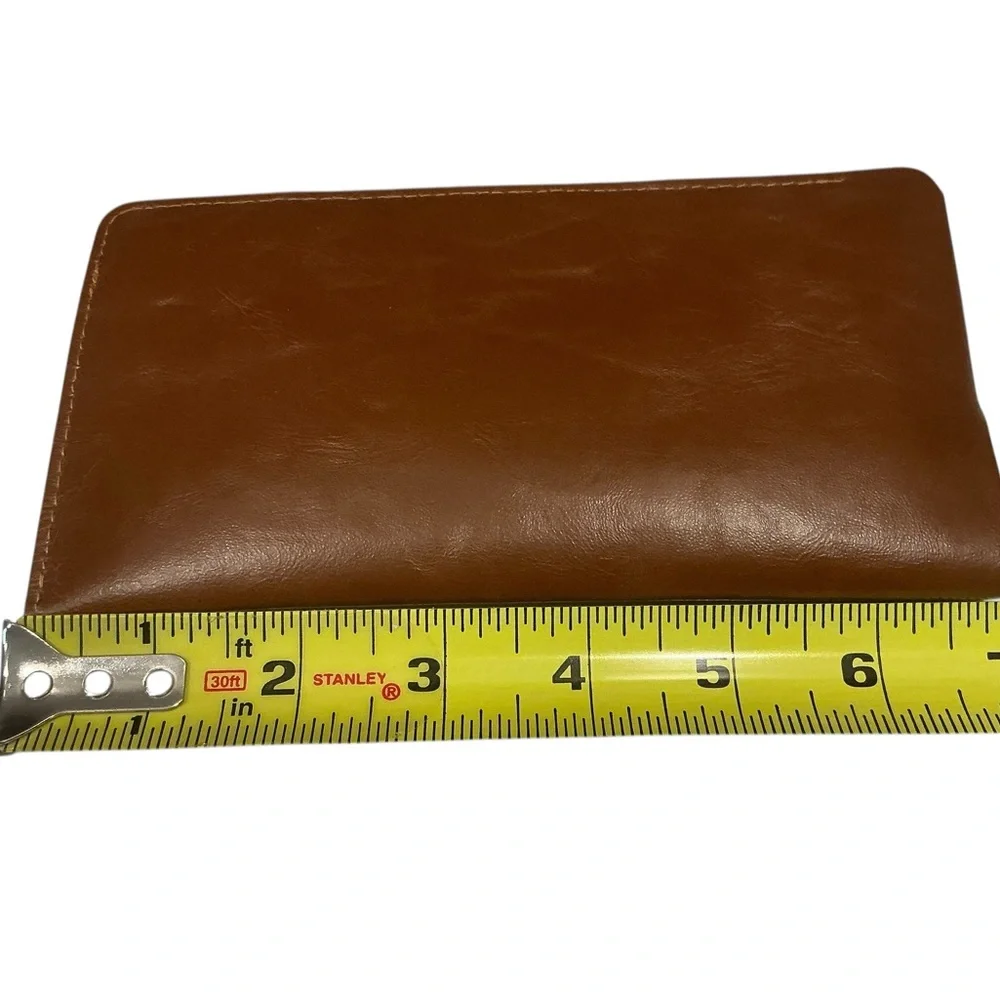Vintage true Religion soft shell sunglasses eyeglasses pouch brown leather